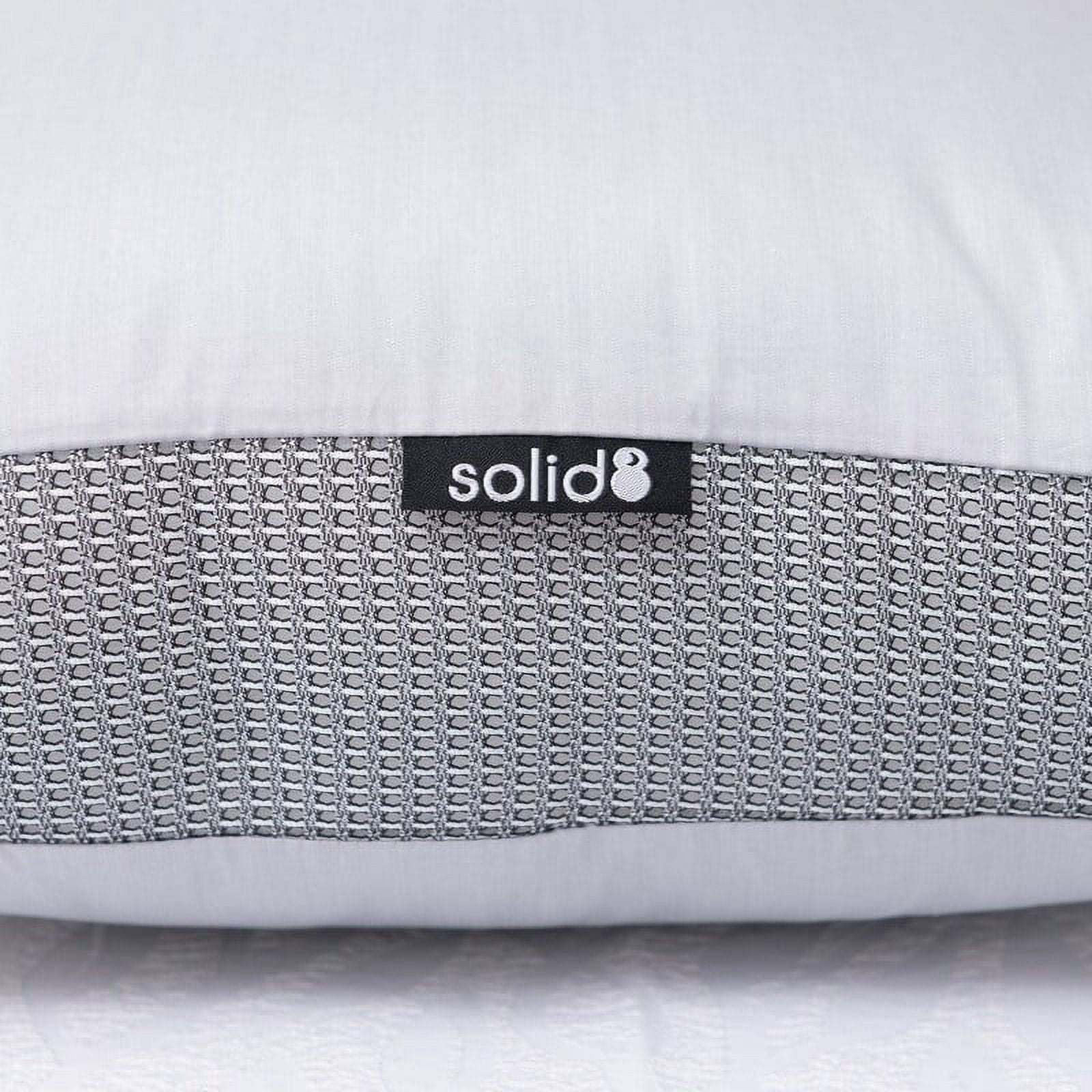Solid 8 Graphene Extra Firm Down Alternative Pillow with Allergen Barrier, King
