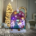 thumbnail image 5 of Christmas Table Decorations Christmas Decor Table Top Santa Train Snow Globe Night Light Farmhouse Xmas Holiday Decoration for Room Fireplace Shelf 2024 Christmas Ornaments, 5 of 6