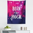 thumbnail image 1 of Popstar Party Tapestry, Blurred Splashy Rock Concert Stage and Crowd Grunge Phrase Print, Fabric Wall Hanging Decor for Bedroom Living Room Dorm, 5 Sizes, Pink Purple, by Ambesonne, 1 of 1