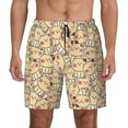 thumbnail image 3 of Uemuo Cute Cats 4 Pattern Mens Swim Trunks Quick Dry Board Shorts with Mesh Lining, Stretch Beach Shorts Quick Dry No-Chafing Board Shorts-XX-Large, 3 of 9