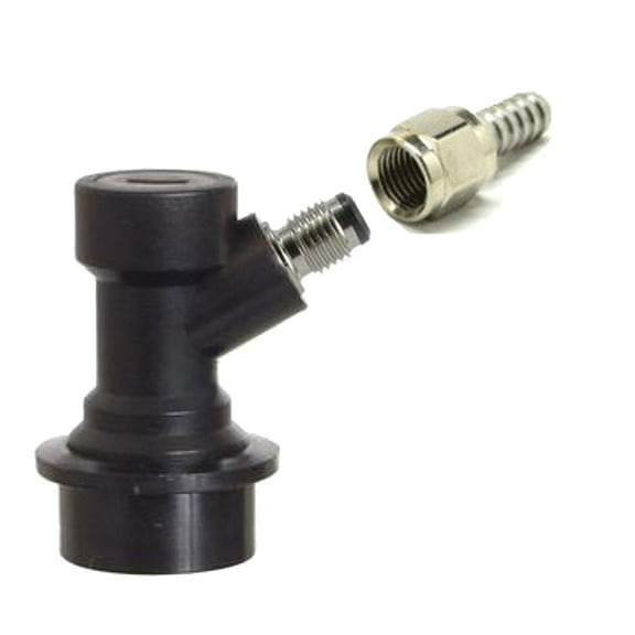 Homebrewstuff Ball Lock Connector w/ Swivel Liquid Out MFL Flare Thead Homebrew Keg Beer Tap