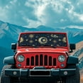thumbnail image 3 of Uorisanigo Windshield Sun Shade for Jeep Wrangler JL JLU & 2020-2025 Jeep Gladiator - Star Moon Sun Windshield Cover Sunshade for Wrangler JL/Gladiator Foldable Front Window Sunshade Block UV Ray, 3 of 7