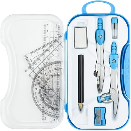 JUMUU 2 Sets Math Geometry Kit, 10 Pieces Student Supplies Per Set ...