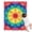 Rainbow Tie Dye, variant on Rainbow Tie Dye Mandala Pattern Blanket,Comfortable Soft Flannel Throw Blanket,All Season,Warm Lightweight Blankets for Sofa Bed Couch Living Room Chair,30"x40"