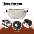 thumbnail image 4 of Naloa Wildflower Watercolor Print Running Belts for Men Women,Running Fanny Pack with 2-Zipper Pockets,Waterproof Waist Pack for Travel Hiking Running Outdoor Sports, 4 of 8