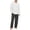 BK11-Dark Blue, variant on VV AVEORS Christmas Pajamas For Men Cotton Plaid Pajama Set Long Sleeve Pj Set Comfy Sleepewear Crew Neck Pajama With Pants Black L