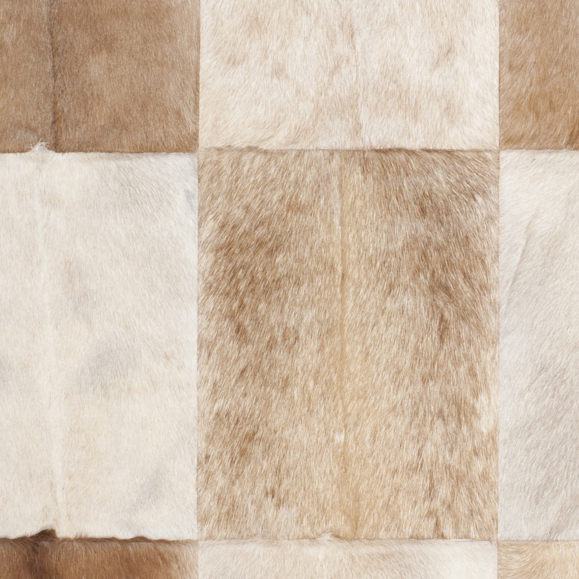 SAFAVIEH Studio Leather Shavonne Geometric Area Rug, Beige/Brown, 8' x 10'
