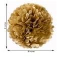thumbnail image 6 of Efavormart 6 Pack Gold Tissue Paper Pom Poms Flower Balls, Ceiling Wall Hanging Decorations 8", 6 of 11