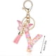 thumbnail image 5 of Colgante de Letra Estilo U, con Inicial Rosa, de Mariposa, 5 of 8