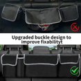 thumbnail image 2 of Almacenamiento del maletero del automóvil, la bolsa de almacenamiento del automóvil tiene tres hebillas reforzadas, bolsa de almacenamiento de alta capacidad para el asiento trasero ajustable del org, 2 of 5