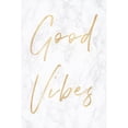 thumbnail image 3 of Nature Magick 17x24 Black Modern Framed Museum Art Print Titled - Good Vibes on Marble Quote Portrait, 3 of 5