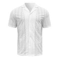 thumbnail image 3 of Bcfgryg Summer Man's Beach Refreshing Casual Fashion Short Sleeve Shirt Men Shirts Casual White L, 3 of 4