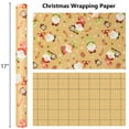 thumbnail image 3 of HOMERAL Christmas Wrapping Paper Roll - Gift Wrap with Santa Claus and Gift Boxes - Perfect for Christmas - 17 Inch X 33 Feet, 3 of 6