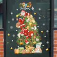 thumbnail image 1 of Pegatinas navideñas para ventana, calcomanía de cristal de dibujos animados de Papá Noel, árbol de Navidad, Feliz Navidad, Año Nuevo, decoraciones navideñas para el hogar, 2024, 1 of 5