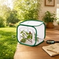 thumbnail image 5 of Foldable Breathable Mesh Insect Breeding Cage, Reusable Transparent Net Habitat Box for Insect Observation, Butterfly Creepy Crawler Breeding, 12"(Green), 5 of 7