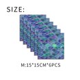 thumbnail image 4 of Colorful Fish Shape Tile Stickers Kitchen Bathroom Wall Decoration Blue, 4 of 8