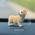 thumbnail image 3 of Agiferg Mini Corgi Cute Decoration Simulation Puppy Model Creative Car Decoration, 3 of 3