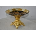 thumbnail image 6 of Open and Unique Kylix Decoration Resin Vase   Size: 12" x 12" x 7"H, 6 of 11