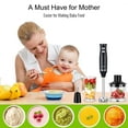 thumbnail image 2 of Morfone 4 in 1 Immersion Hand Blender, Powerful Handheld Stick Blender with 304 Stainless Steel Blades, Chopper, Beaker, Whisk and Milk Frother for Smoothie, Baby Food, Sauces Red,Puree, Soup, 2 of 8