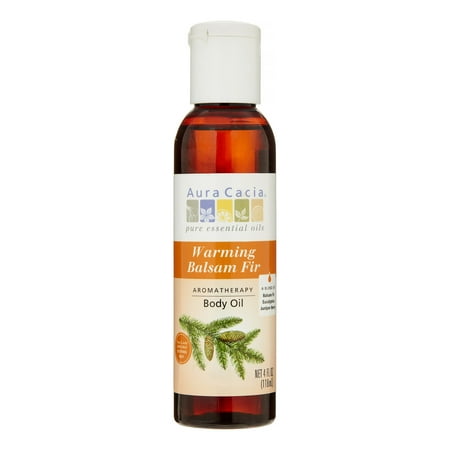 - Aura Cacia Aromatherapy Body Oil, Warming Balsam Fir, 4 Oz