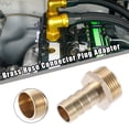 thumbnail image 2 of Unique Bargains 2 Pcs 16mm Outer Diameter Barbed to 3/4" BSP Hose Barb Tail Male Thread Brass Hose Fitting Connector, 2 of 6
