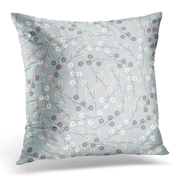 BOSDECO Colorful Abstract Beautiful Endless Pattern with Flowers Kids Fills and More Creative Designs Pink Doodle Pillowcase Pillow Cover Cushion Case 20x20 inch