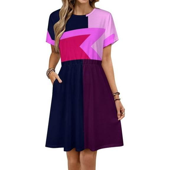 Garnet (Steven Universe) Women's Dress Short Sleeve Summer Sundress Summer Women Clothes
