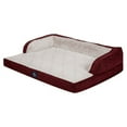 Serta XL Luxury Sleeper Sofa Pet Bed, 43" x 30", Burgundy