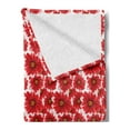 thumbnail image 2 of Flower Soft Flannel Fleece Throw Blanket, Blossoming Nature Themed Fresh Seasonal Romantic Spring Bouquet, Cozy Plush for Indoor and Outdoor Use, 60" x 80", Baby Pink Vermilion, by Ambesonne, 2 of 5