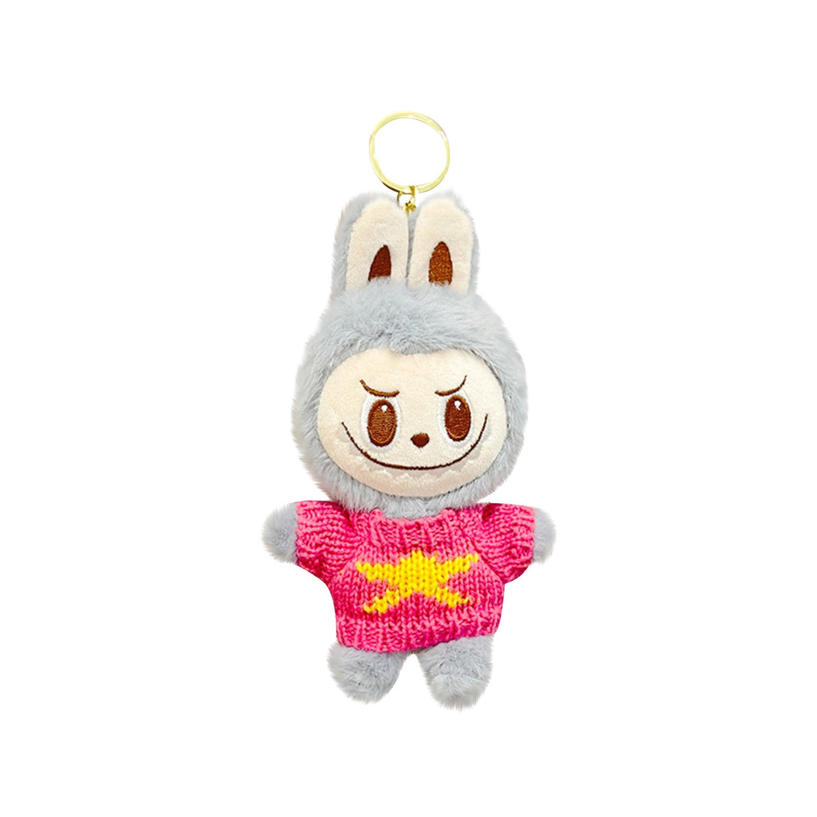 Llavero Peluche Labubu De 15 Cm – Muñeco Monstruo Rosa – Suave Y Coleccionable – Regalo Para Fans