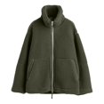 thumbnail image 4 of FASHOFT Fuzzy Fleece Jackets for Women Fall Winter Warm Long Sleeve Sherpa Coats Casual Full Zip Up Outerwear with Pockets Green M, 4 of 4