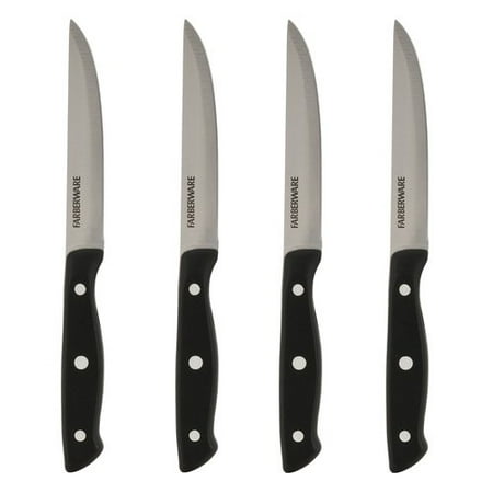 Farberware Triple Riveted 4 5 Steak Knife Set 4 Piece Walmart Com