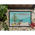 thumbnail image 3 of Caroline's Treasures BB9334JMAT California White Rabbit Christmas Door Mat, Indoor Rug or Outdoor Welcome Mat 24x36, 3 of 4