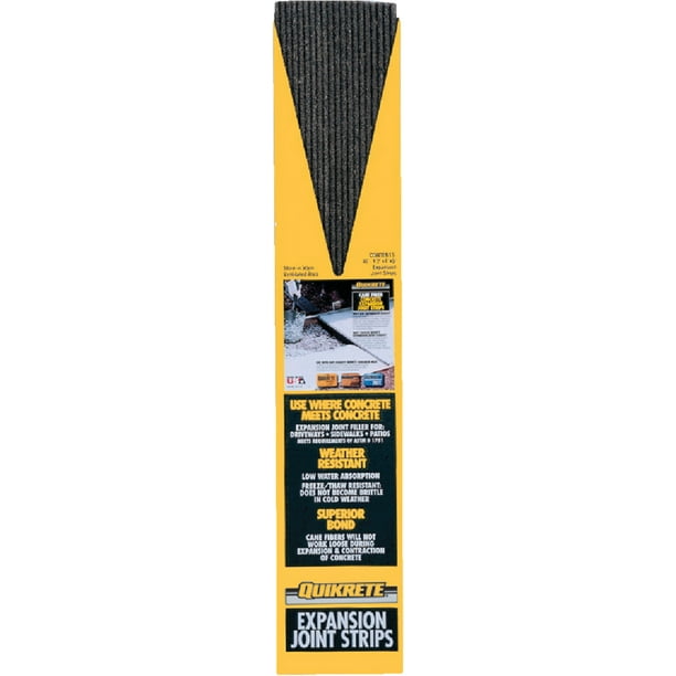 Quikrete Quikrete Expansion Joint Strips 4" W X 1/2" H X 5' L, Black