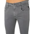 thumbnail image 5 of Replay Anbass Hyperflex X-Lite Slim Jeans, Grey, 5 of 6