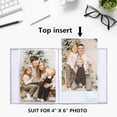 thumbnail image 5 of AllWays Plaza Small Photo Album 4x6 holds 100 Photos 2 Pack, Mini Baby Photo Album Linen Cover for Gifts Wedding Family, Grey, 5 of 12