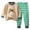 Light Green, variant on WOYY Newborn Boys Pajama Set Cartoon Printed Long Sleeve Tshirt Pants Children Sleepwear