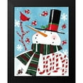 thumbnail image 2 of Tavoletti, Anne 15x18 Black Modern Framed Museum Art Print Titled - Holiday Joy III Blue Crop, 2 of 5