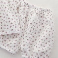 thumbnail image 4 of KPOPLK Relaxed Fit Pajamas Set Baby Girls Pattern Print Short Sleeve Two-piece Outfits Lightweight Cotton Sleepwear PJS Loungewear for 6 Months To 6 Years(18-24 Months,White), 4 of 5