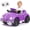 Purple, variant on 12V Vintage Kids Ride On Car, 2.4G Remote, LED Lights, Bluetooth, Ages 2-4