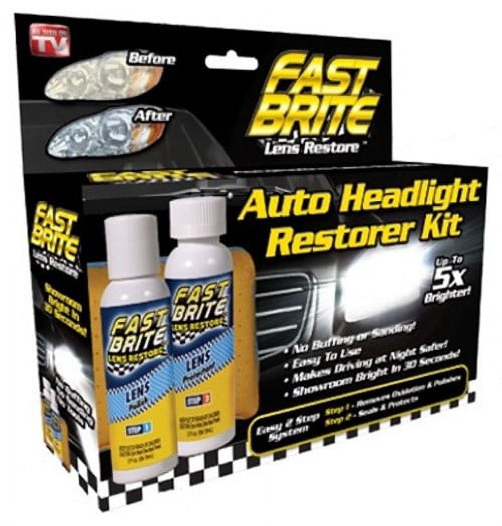 As Seen on TV Fast Brite Headlight Restorer (FB1000) - Lens Cleaner, 1.75 x 7.75 x 7.25 Inches