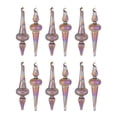 thumbnail image 5 of Irredescent Glass Finial Drop Ornament Set of 12, 5 of 5
