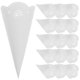 thumbnail image 2 of 20 soportes huecos para confeti, conos de pétalos de papel artesanal para almacenamiento de banquetes de boda (blanco), 2 of 5