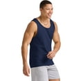thumbnail image 4 of Hanes Men Tank Top Sleeveless Shirt 100% Cotton Lightweight Originals Grey S-2XL, 4 of 5