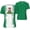 3X-Large, variant on Nigeria Flag Grain T-Shirt for Running Soccer Tennis Fitness Sports Jerseys Shirts