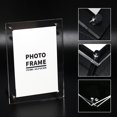 thumbnail image 5 of Acrylic Transparent Photo Frame Acrylic Picture Frame to Display Certificates and Photos with Metal Rack, 5 of 5