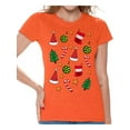 thumbnail image 1 of Awkward Styles Ugly Christmas Shirts for Women Xmas Christmas Pattern T-Shirt, 1 of 4