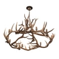 thumbnail image 2 of Meyda Tiffany 200468 Antlers 12 Light 56" Wide Antler Candle Style Chandelier - Copper, 2 of 6
