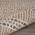 thumbnail image 3 of 5â€™ x 8â€™ Tan and Gray Detailed Stripes Area Rug, 3 of 6