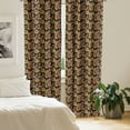thumbnail image 2 of Ambesonne Colorful Curtains, Exotic Autumn Garden, Pair of 28"x63", Multicolor, 2 of 5